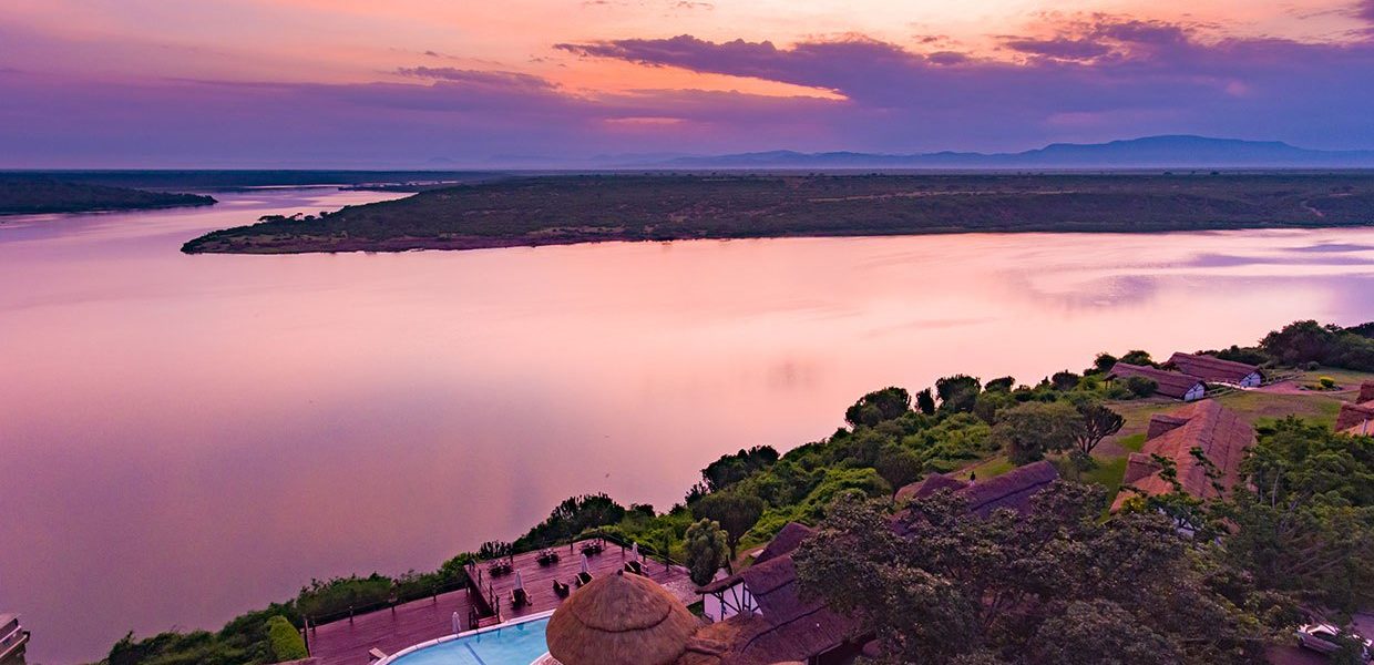 Mweya Peninsular in Queen Elizabeth National Park