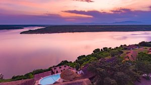 Mweya Peninsular in Queen Elizabeth National Park