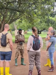 guide on a Uganda Safari