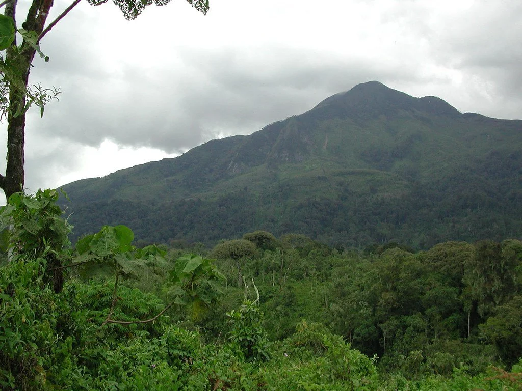 Mount Kahuzi in Congo