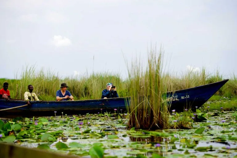 Dugout Canoeing on a Uganda Safari