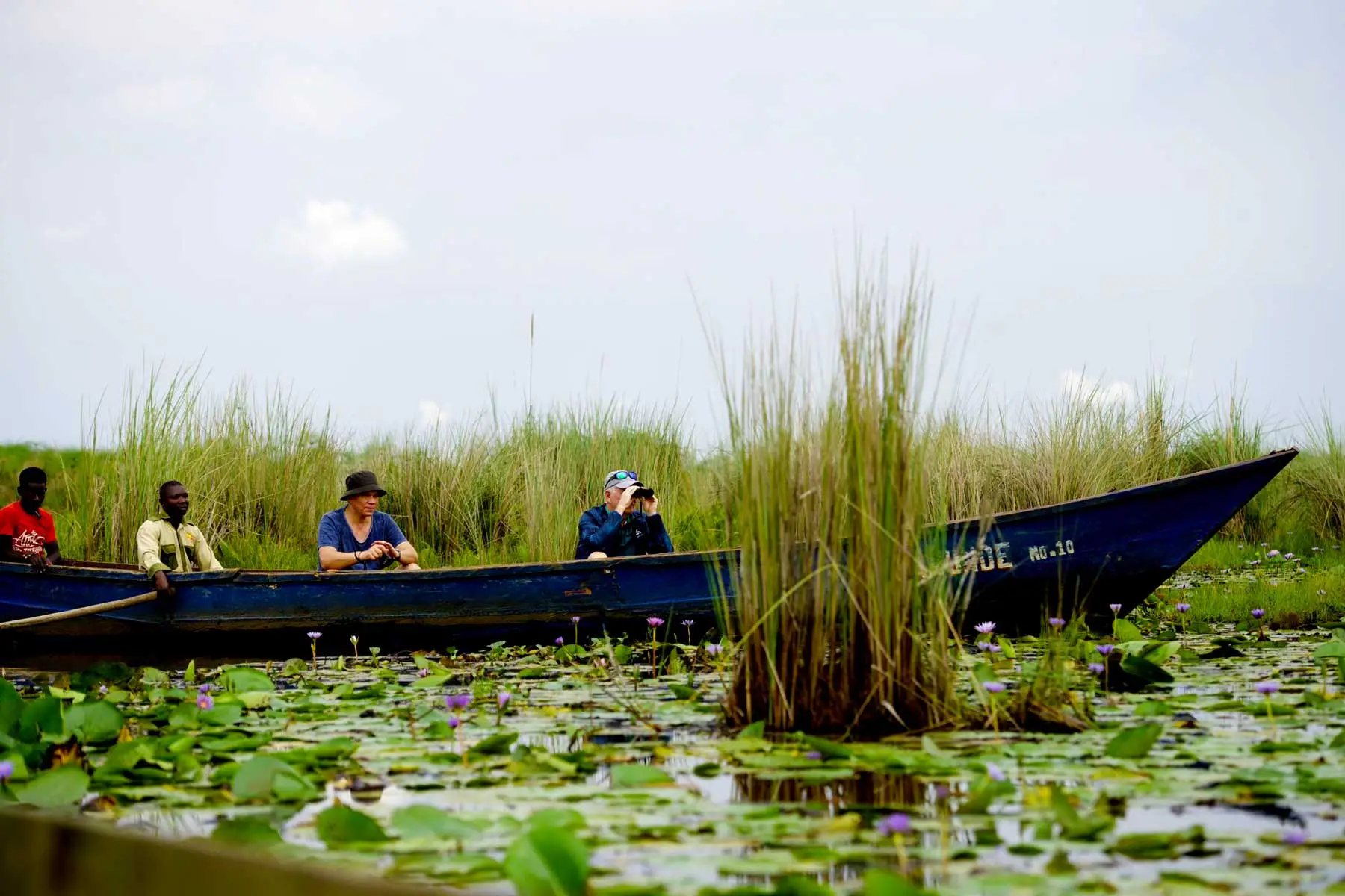 Dugout Canoeing on a Uganda Safari