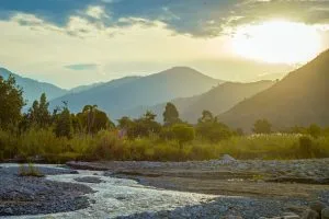Rivers are in Rwenzori Mountains