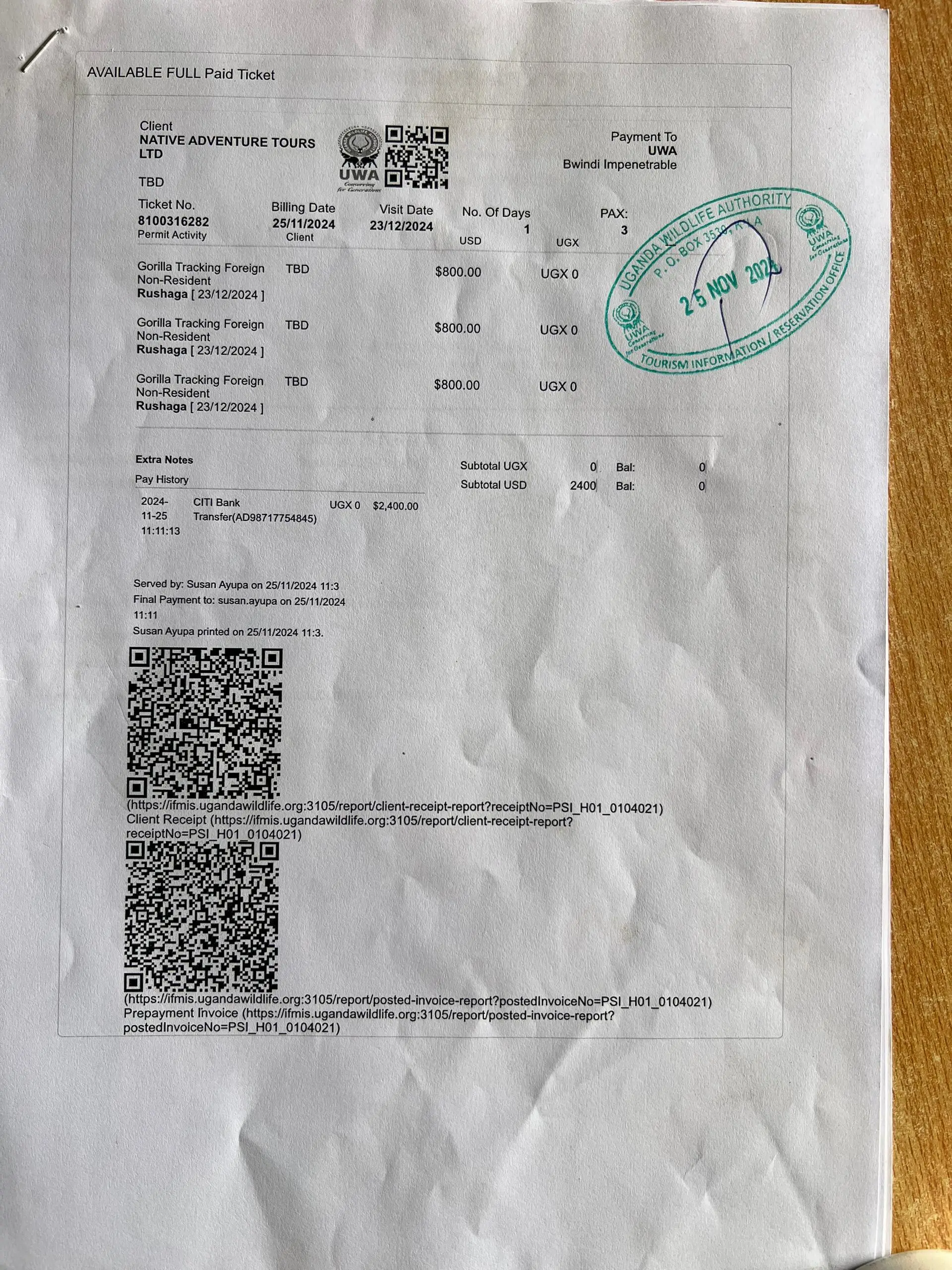 Bwindi Gorilla Permits