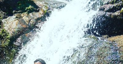 Scenic view of Mahoma waterfall Fort Portal Uganda