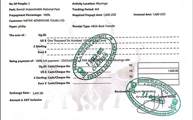 Booking Uganda Gorilla Permits Advance