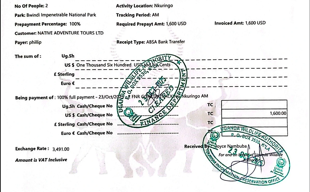 Booking Uganda Gorilla Permits Advance