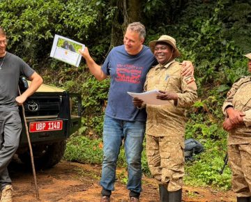 Our guest awarded a gorilla certificate after trekking the gorillas in Bwindi