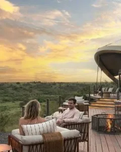 An American Couple on a Rwanda honeymoon safari to Akagera National Park.