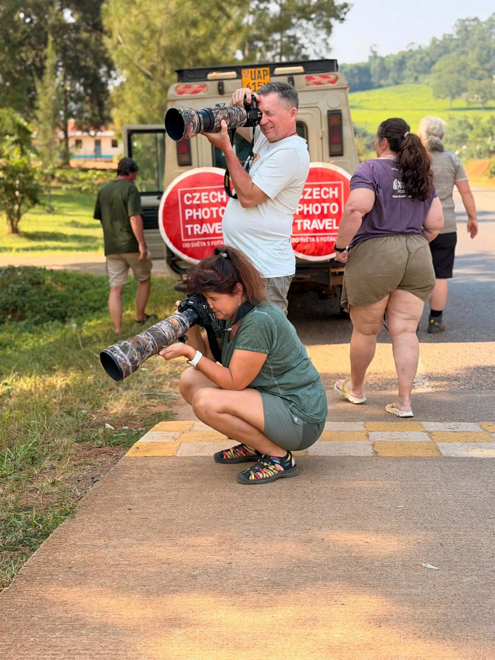Nature Photographers on a 10 Days wildlife Safari with Native Africa Tours