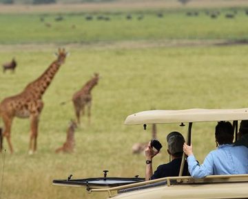 A Family Group on a Safari drive in Akagera National Park With Native Africa Tours