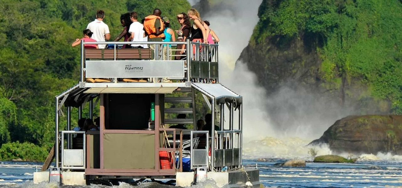 Murchison Falls Boat Trip with Guests on 14 Days Budongo Chimps and Rwenzori Trek