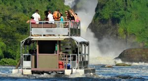 Murchison Falls Boat Trip with Guests on 14 Days Budongo Chimps and Rwenzori Trek